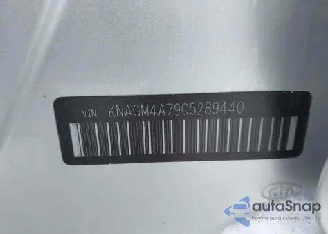 2012 Kia Optima Lx from USA, damaged, VIN KNAGM4A79C5289440